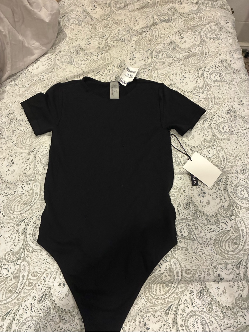 Brand new Black Short-Sleeve bodysuit